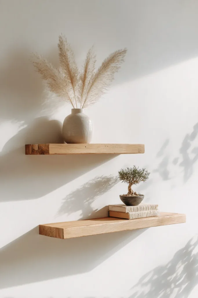 Pallet Wood Floating Shelves