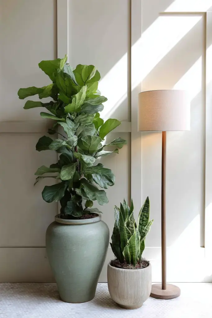Plants Under Warm Lighting