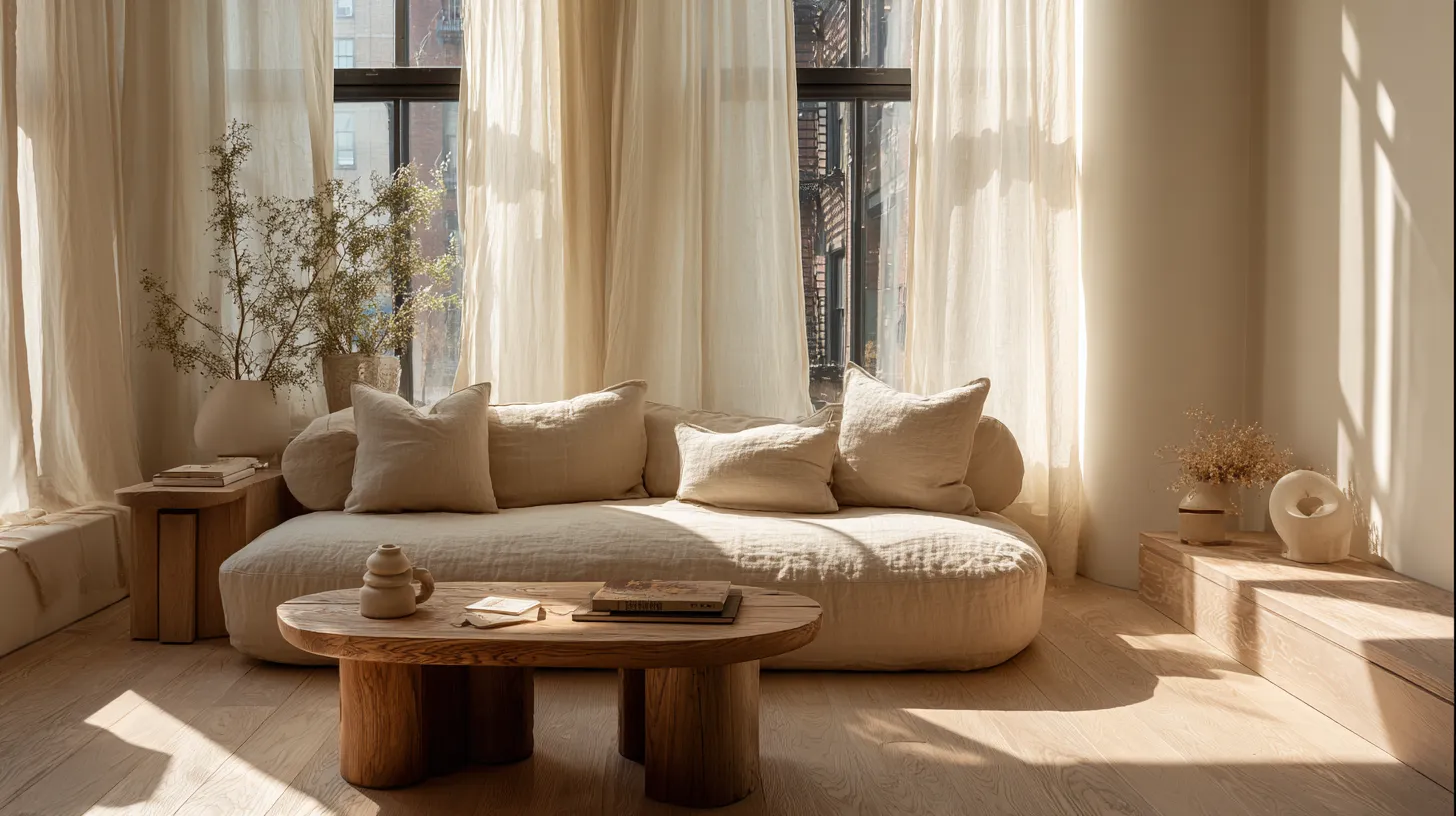 Serene Japandi Living Room Foundation