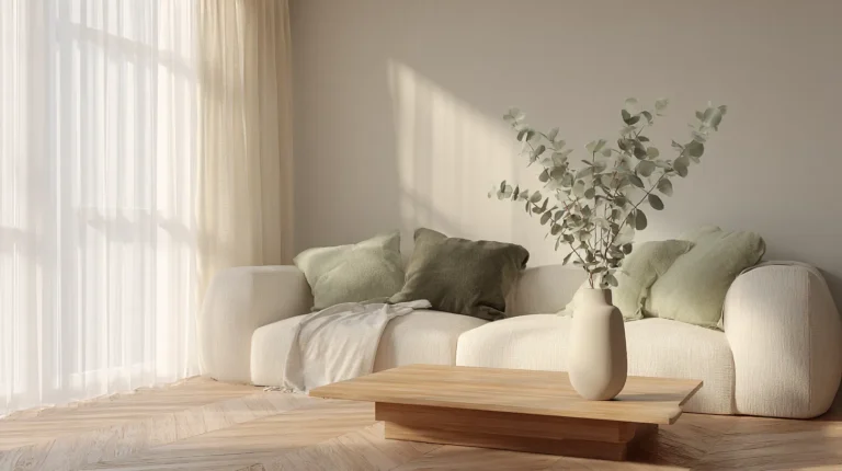 Serene Japandi Living Room Palette
