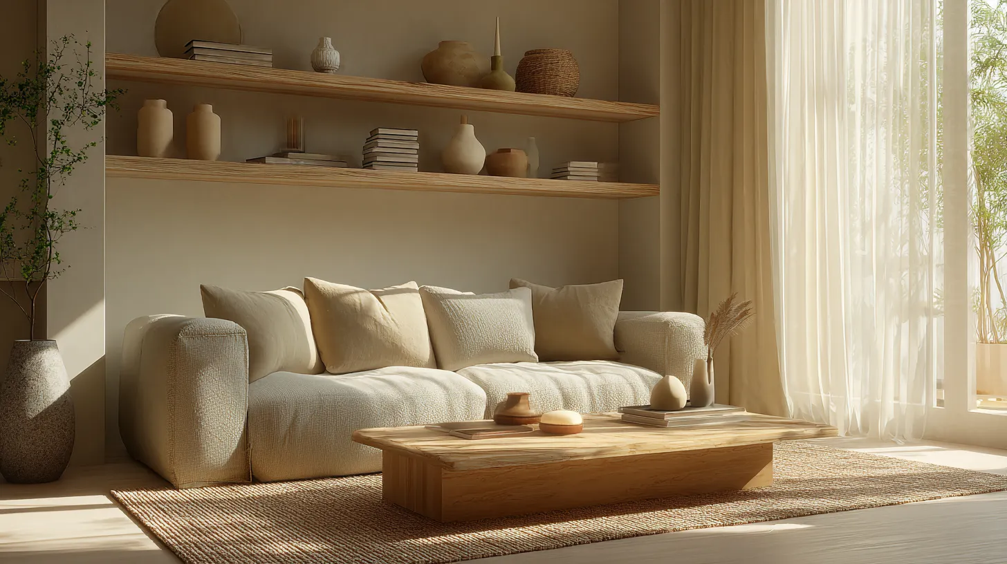 Serene Japandi Living Room