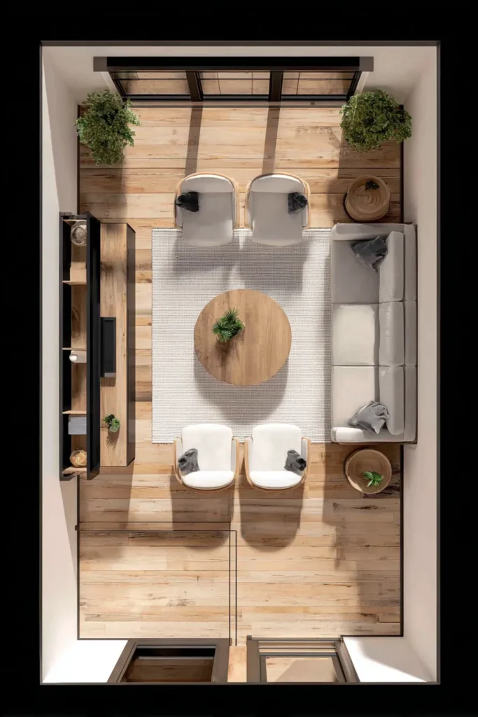 Small Space Furniture Arrangement