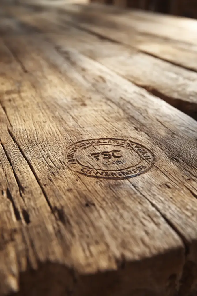 Sustainable Wood Close-up