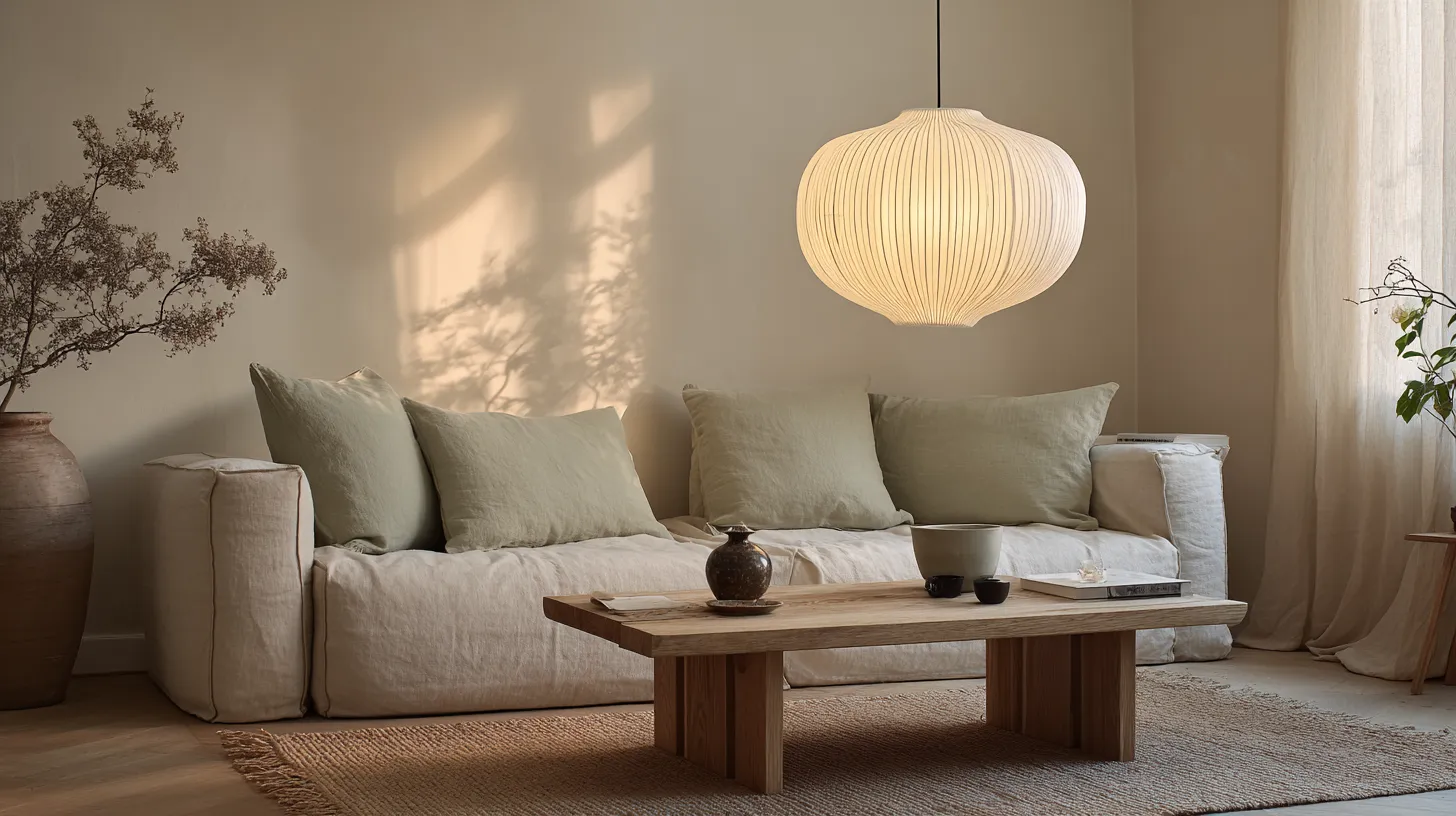 Warm LED Glow on Japandi Neutrals
