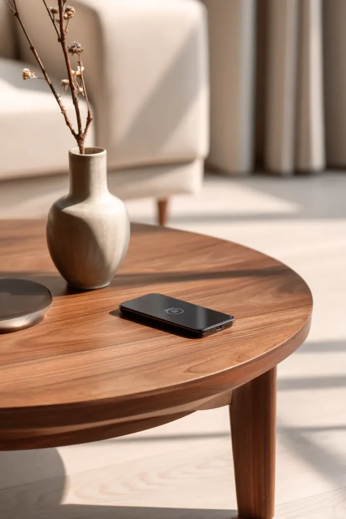 Wireless Charging Coffee Table