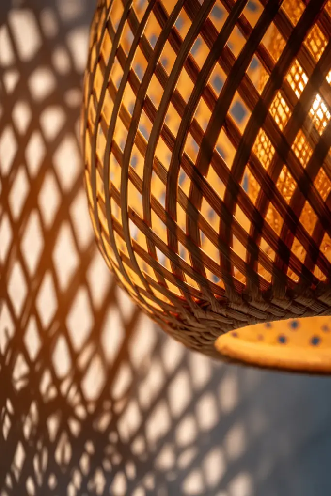 Bamboo and Washi Diffuser Close-up
