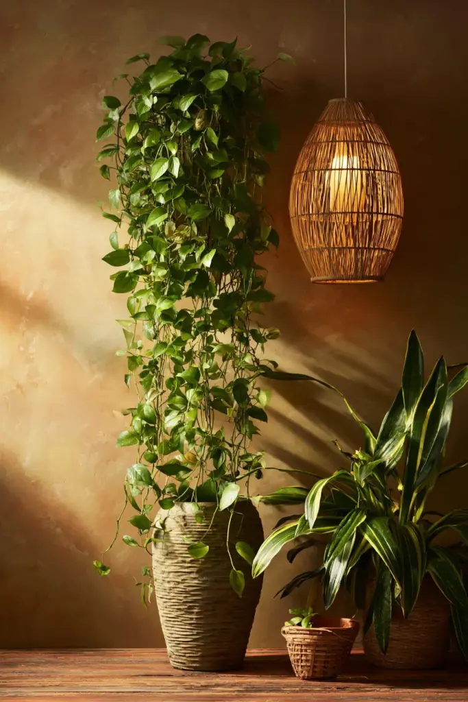Biophilic Lighting with Plants
