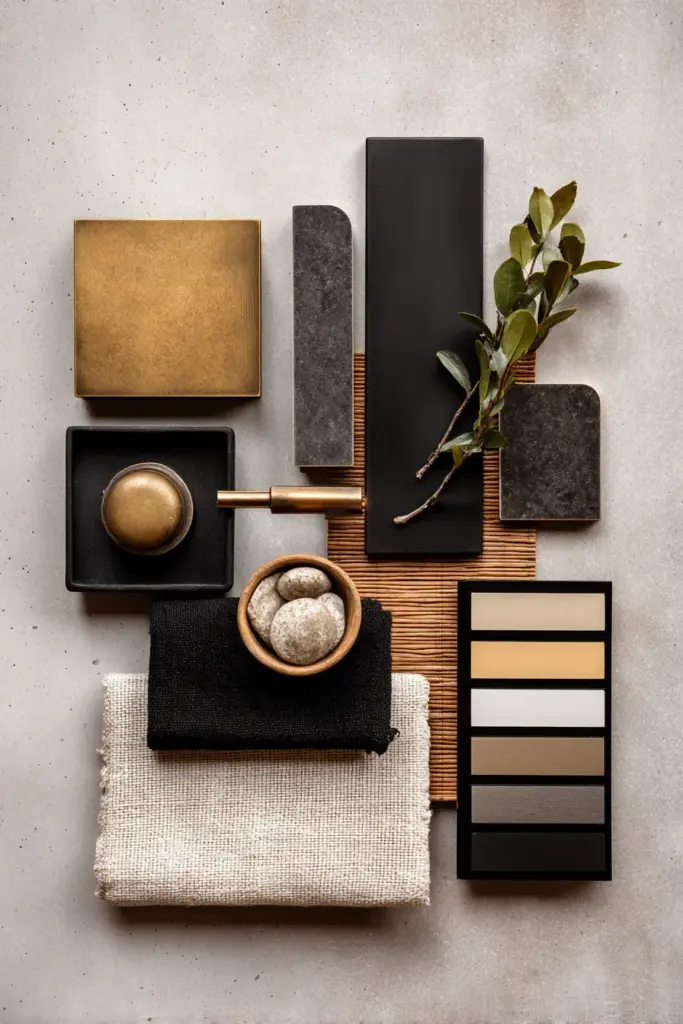 Complete Japandi Metal Palette Display