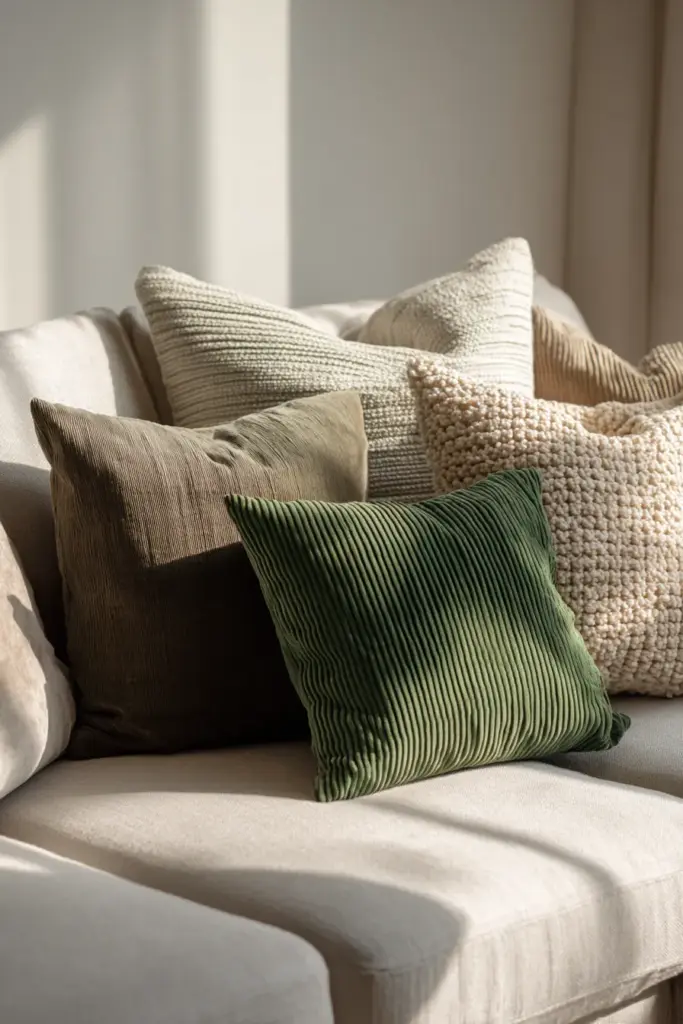 Cotton and Velvet Cushion Mix