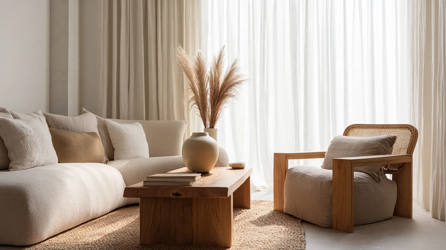 Cozy Small Japandi Living Room Overview