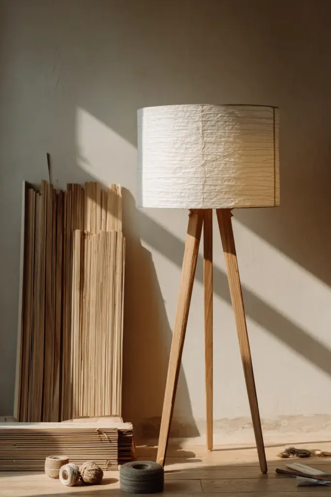 DIY Rice Paper Lamp Shade Concept