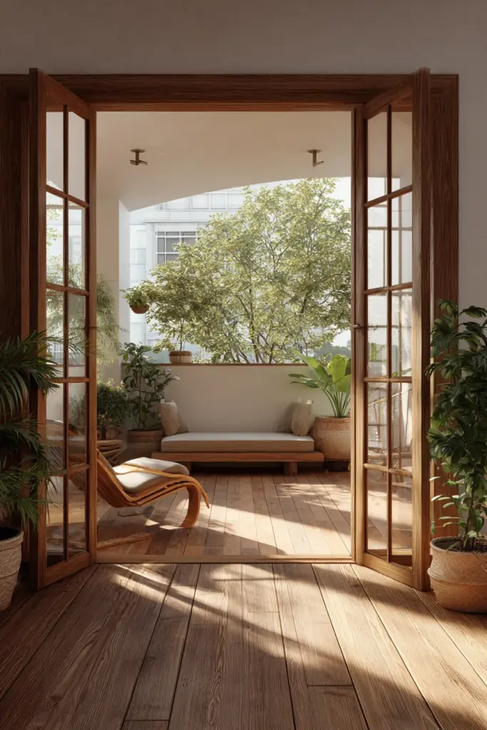 Indoor-Outdoor Balcony Connection