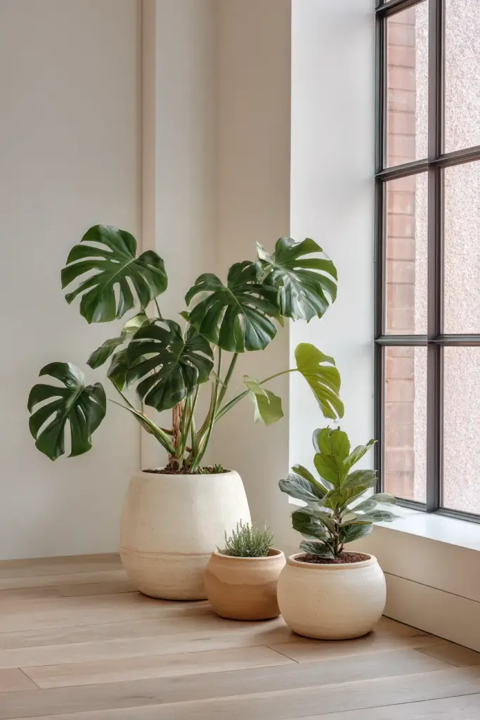 Indoor Plants in Ceramic Planters