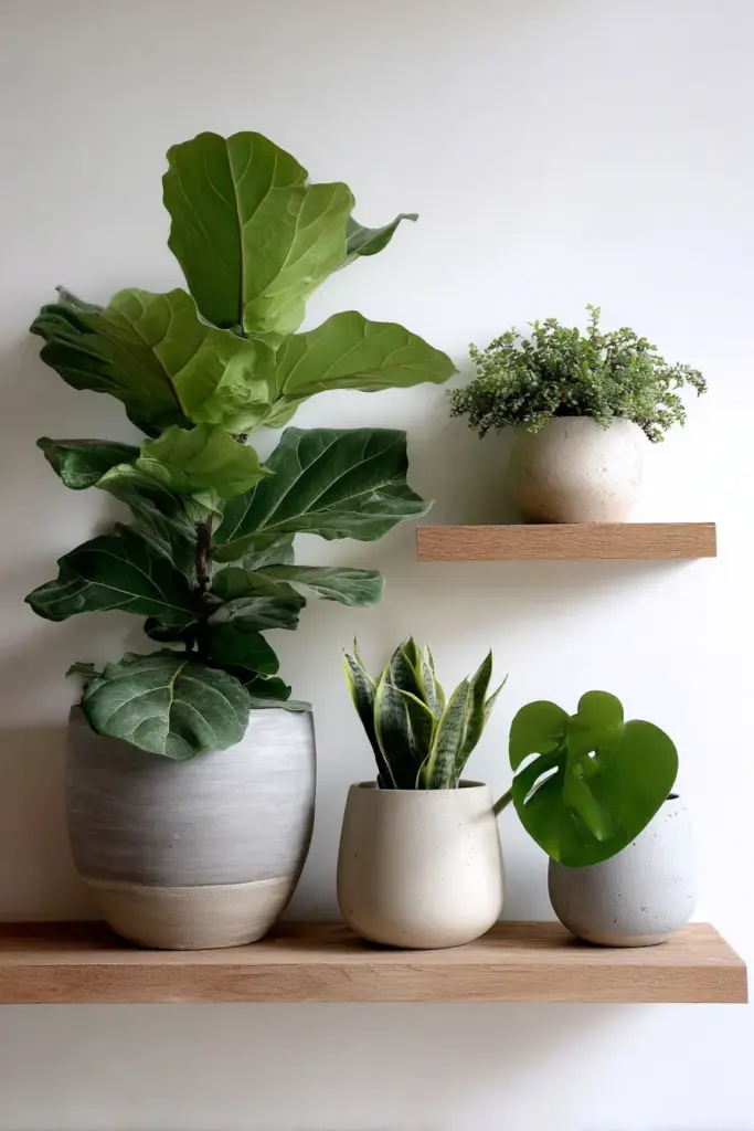 Indoor Plants in Japandi Interior