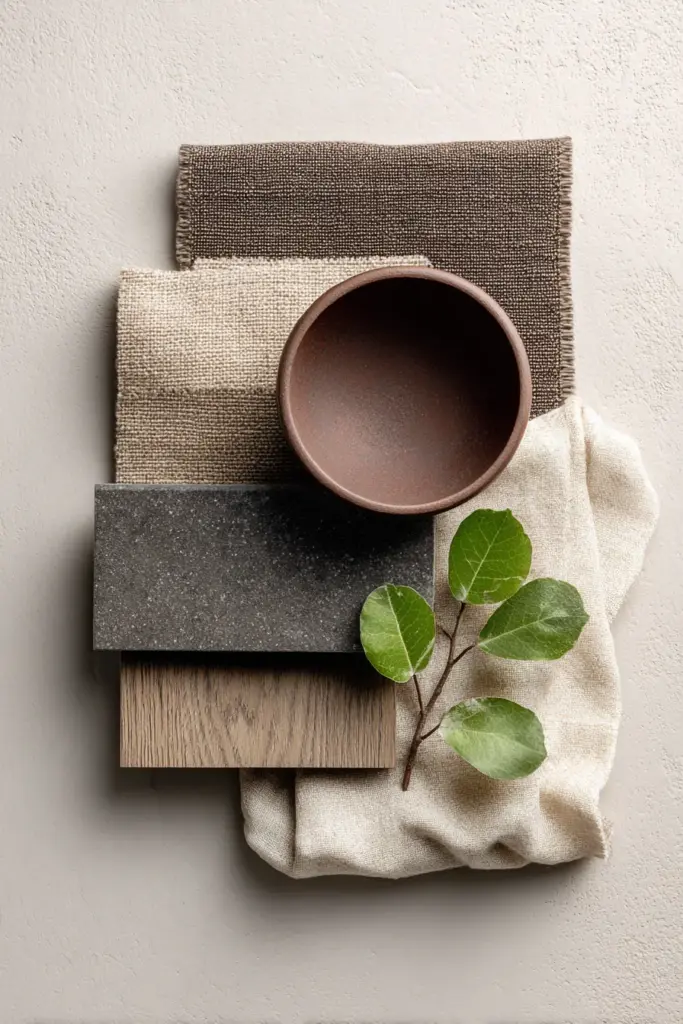 Japandi Color Palette Mood Board