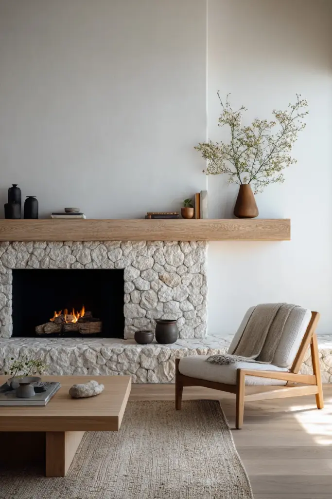 Japandi Fireplace