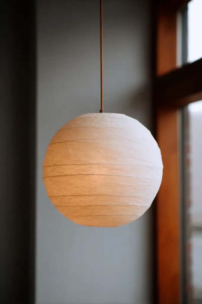Japandi Lighting Paper Pendant