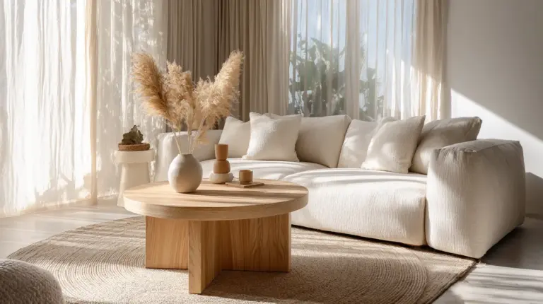 Japandi Living Room Before After Hero