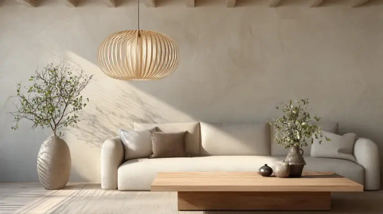 Japandi Living Room Ceiling Light Ambiance