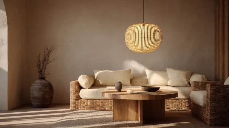 Japandi Living Room Dimmed Ambient Glow