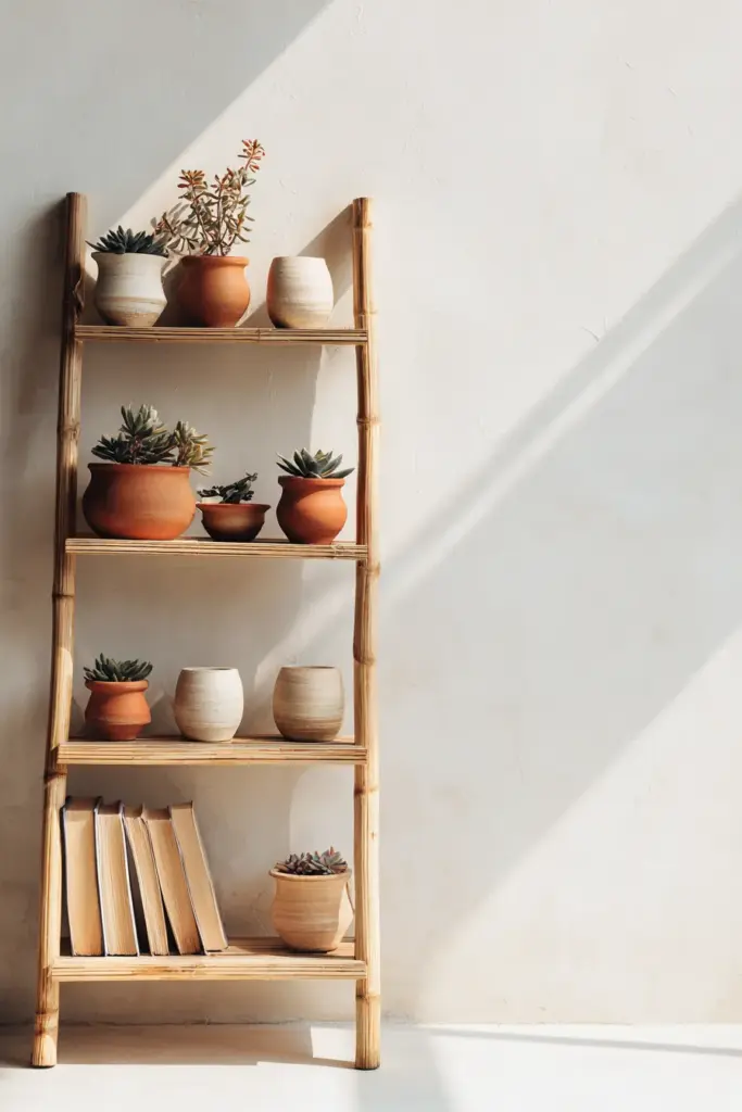 Ladder Shelf Styling Example