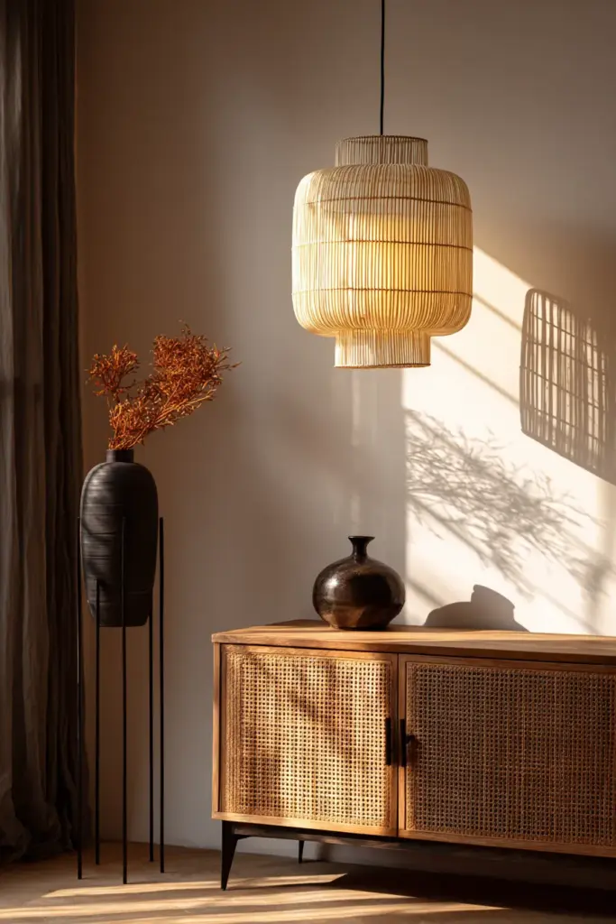 Layered Japandi Lighting