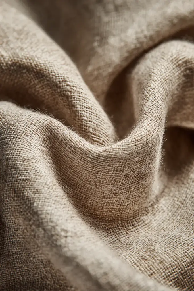 Linen Fabric Close-Up Texture
