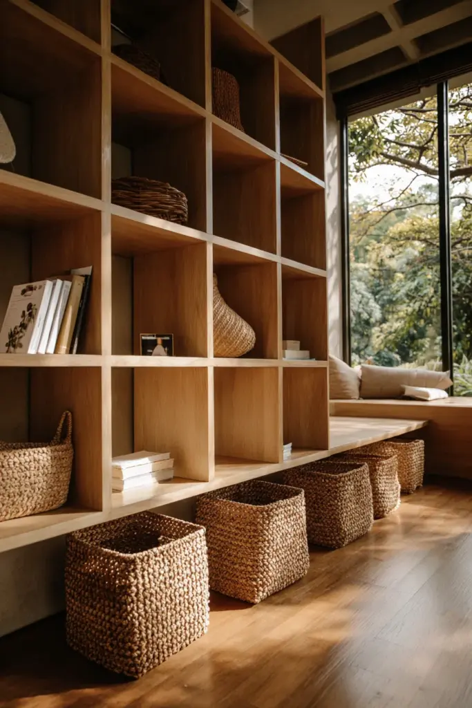 Low-Profile Modular Shelving