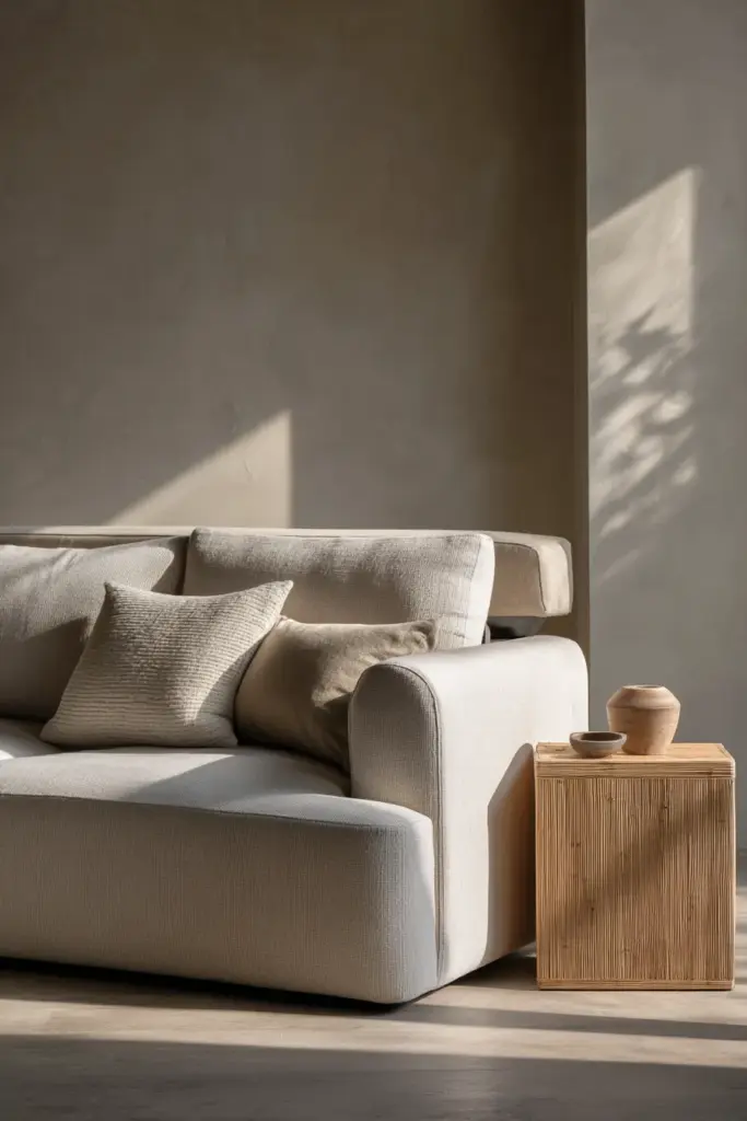 Low-Profile Modular Sofa with Hidden Storage