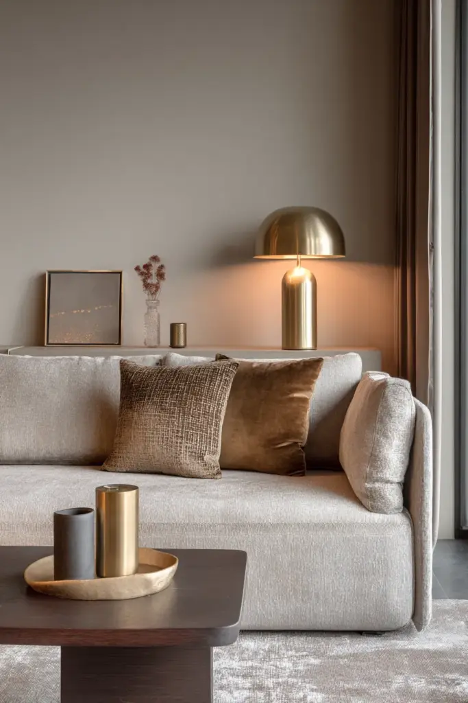Metallic Accents Japandi