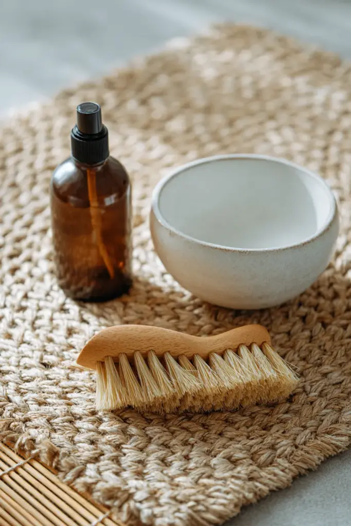 Natural Rug Care and Maintenance Setup