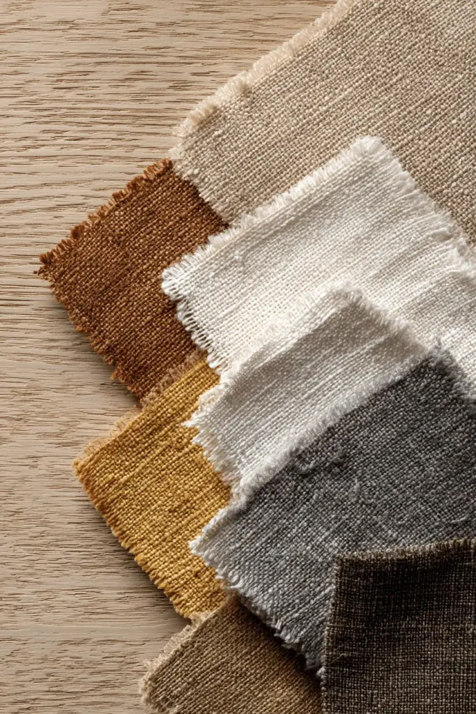 Neutral Color Palette Fabric Swatches