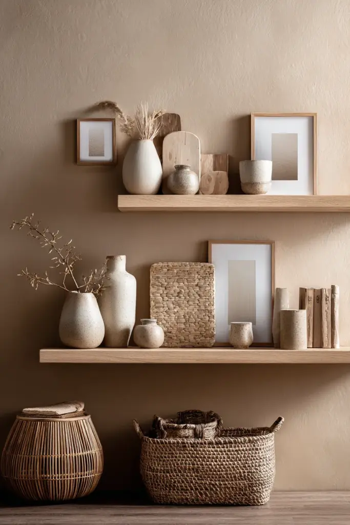 Neutral Color Palette with Wood Accents