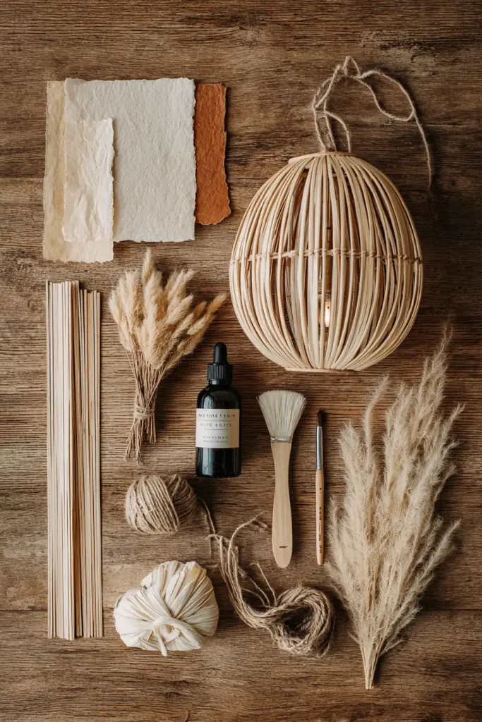 Rice Paper Lantern DIY Materials