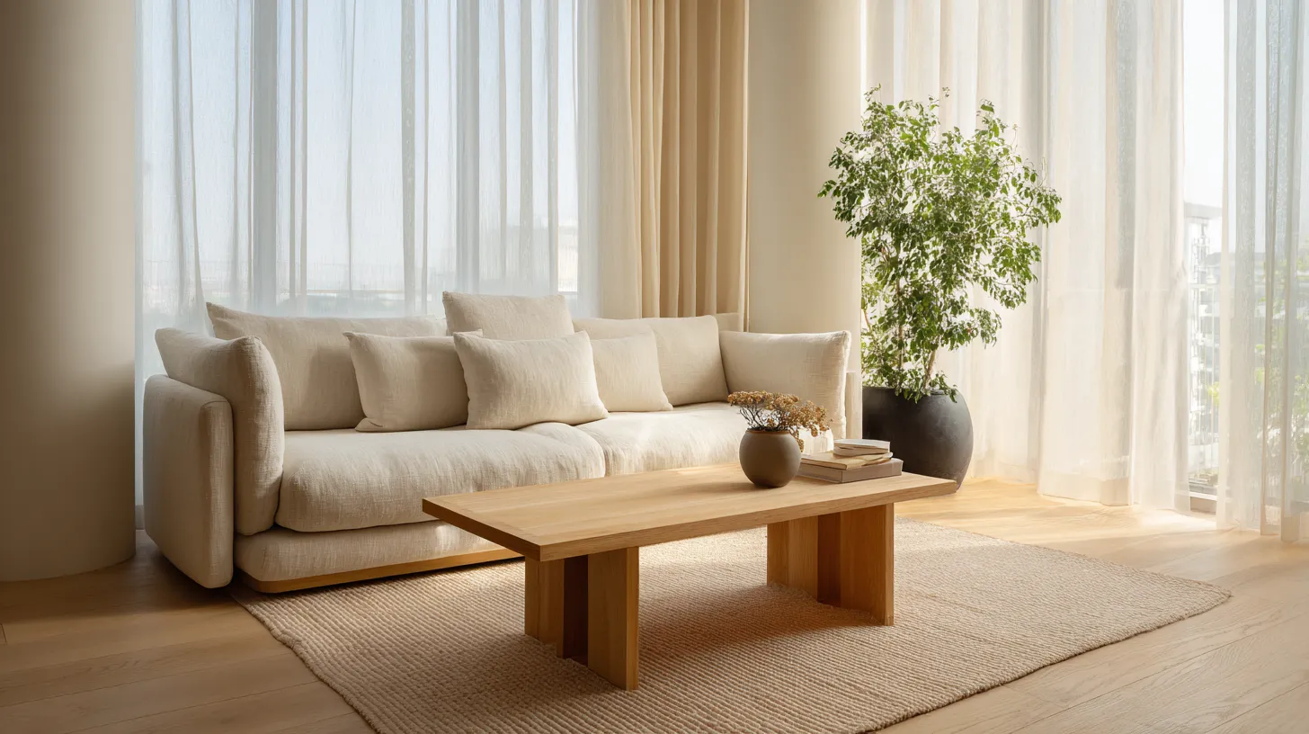 Serene Japandi Living Space