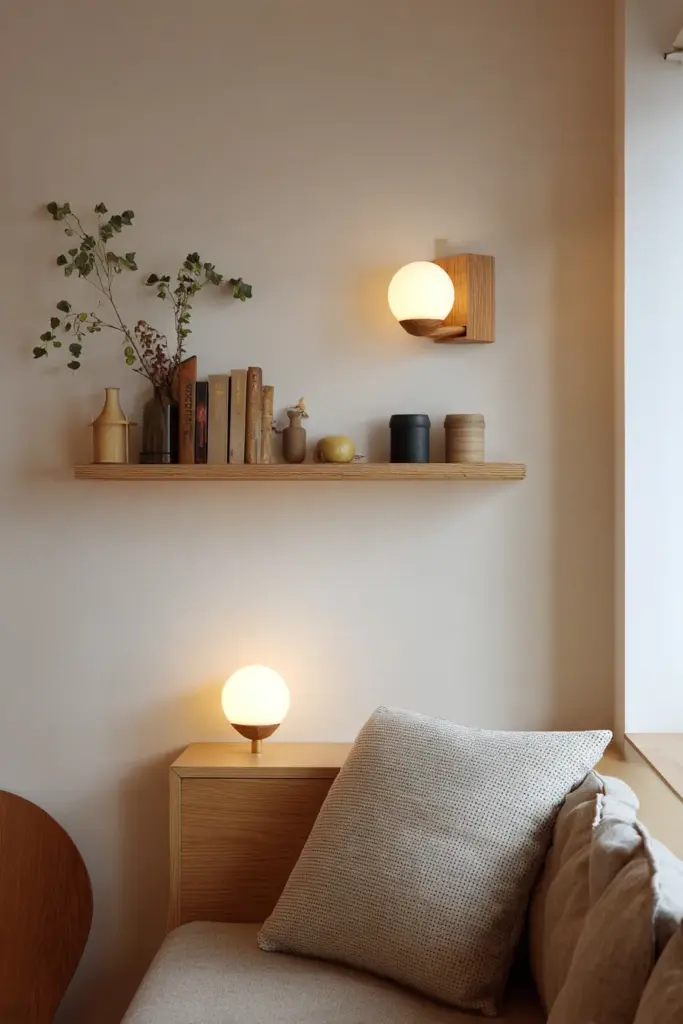 Small Space Japandi Lighting Solution