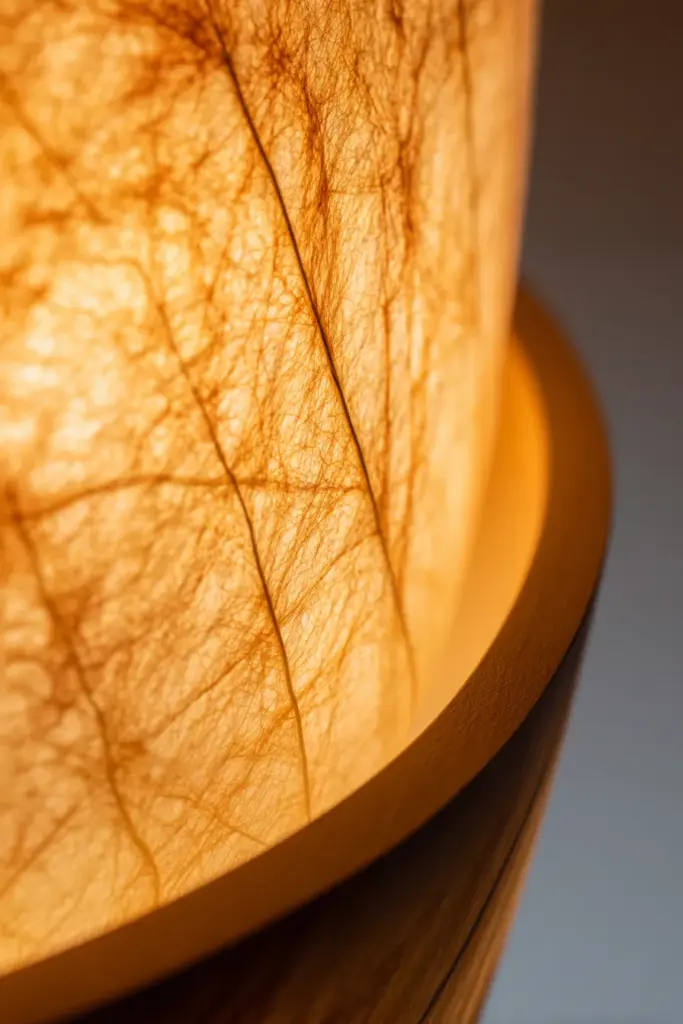 Smart Dimmable LED Bulb in Rice Paper Shade