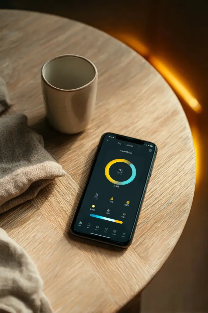 Smart Lighting Control App Interface