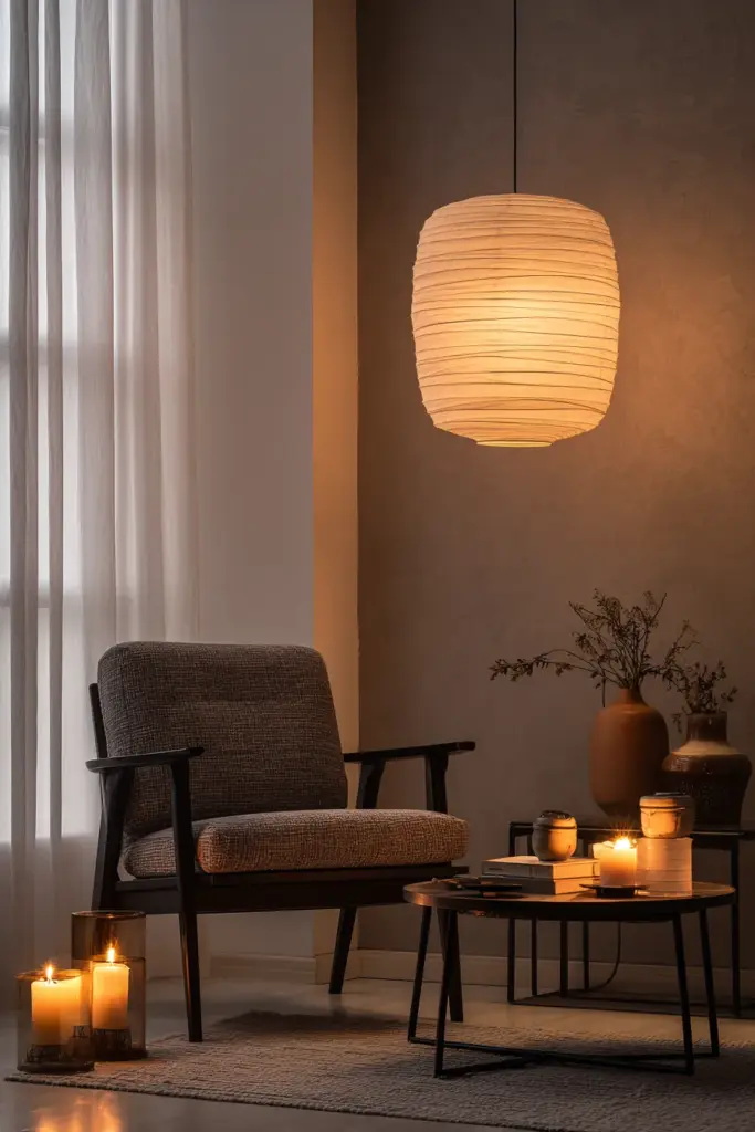 Soft Japandi Lighting Arrangement