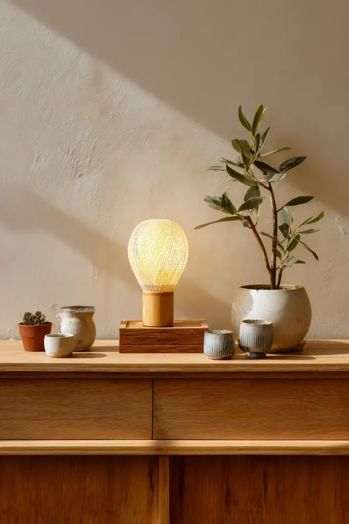 Sustainable Bamboo LED Fixture