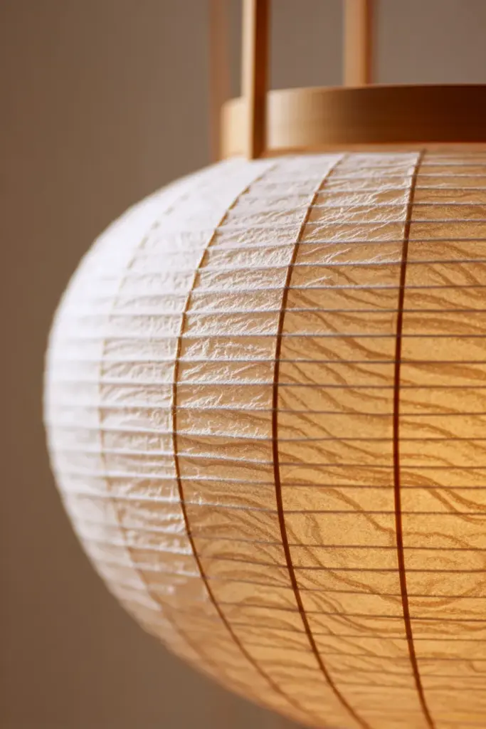 Washi Paper Lantern Detail
