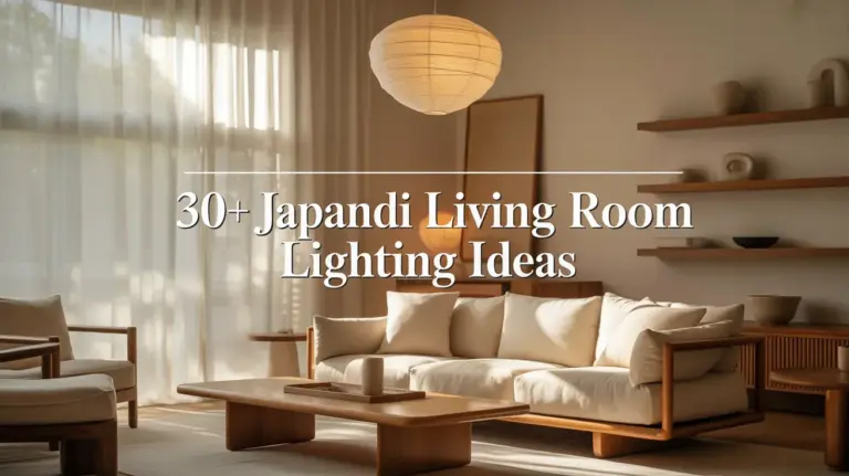 30+ Japandi Living Room Lighting Ideas