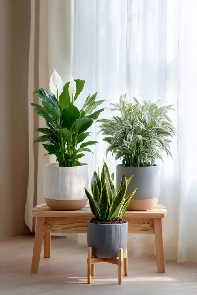 Air-Purifying Plants Display