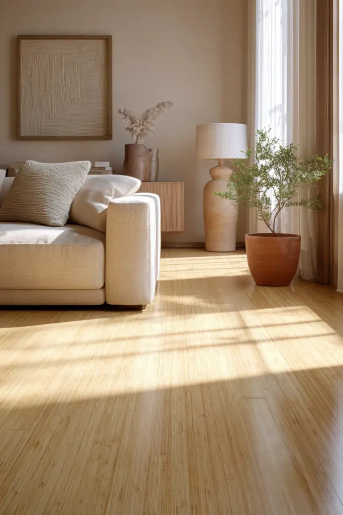 Bamboo Flooring Japandi Style