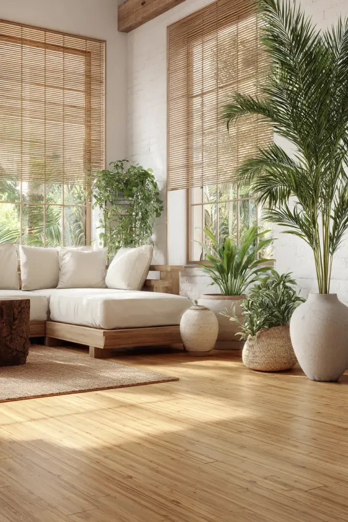 Bamboo Flooring Tropical Interior