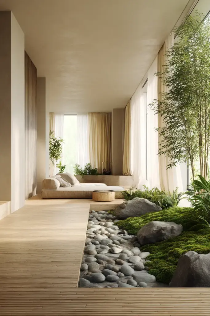 Biophilic Japandi Floor Trend 2026
