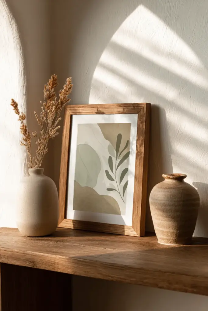 Budget DIY Japandi Art Display