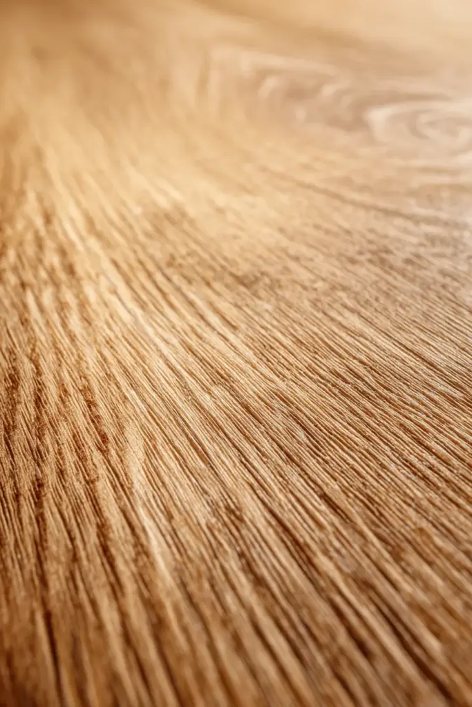 Close-Up Matte Oil Wood Grain