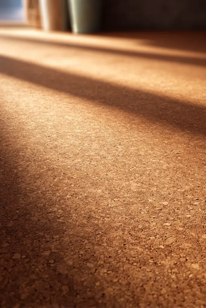 Cork Flooring Texture Japandi
