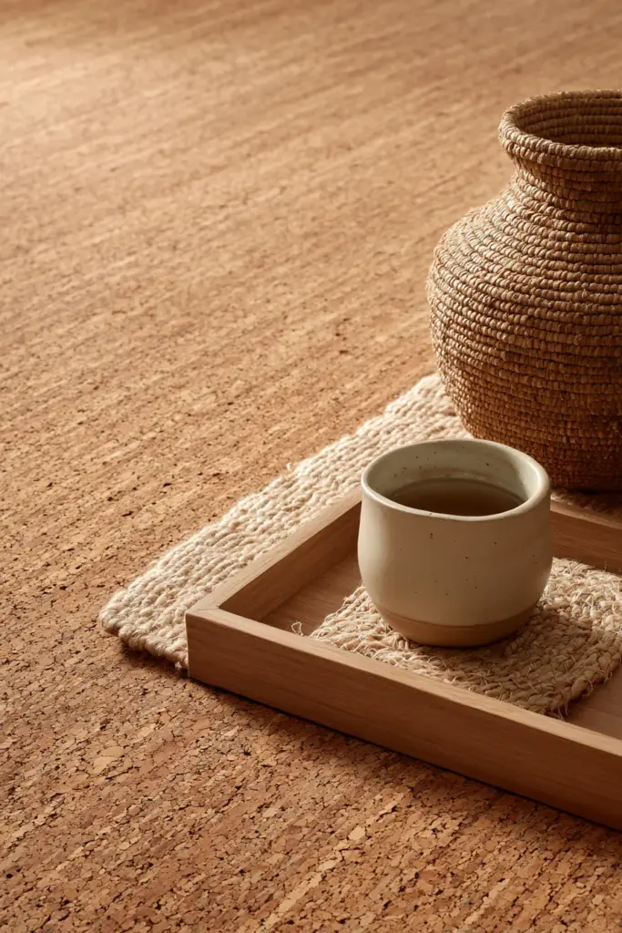 Cork Flooring Texture and Warmth